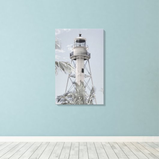 Toile Tableaux du phare de Sanibel (Insitu (Plancher de Bois))