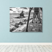 Toile Tableaux du phare de Sturgeon Bay (Insitu (Plancher de Bois))