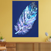 Toile Tableaux en plume - Vos couleurs (Insitu(Salon))