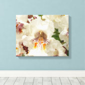 Toile Tableaux Fleurs de haricots indiens (Insitu (Plancher de Bois))