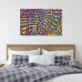 Toile Tableaux Gelli Art Abstrait (Insitu(Chambre))