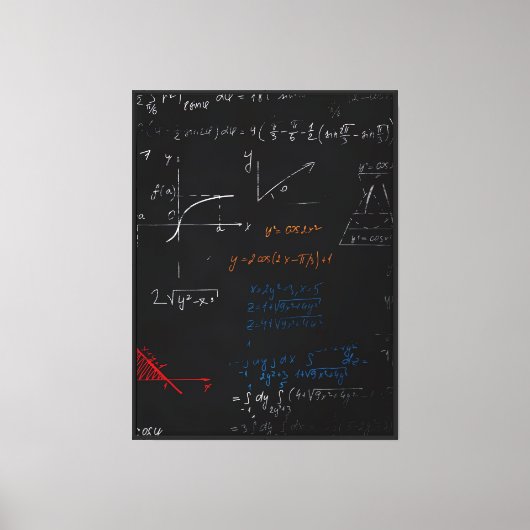 Toile Tableaux mathématiques (Recto)