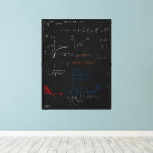 Toile Tableaux mathématiques (Insitu (Plancher de Bois))