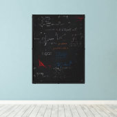 Toile Tableaux mathématiques (Insitu (Plancher de Bois))