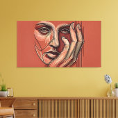 Toile Tableaux minimalistes monochromes (Insitu(Salon))