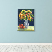 Toile Tableaux "Tournesols Et Tomates" (Insitu (Plancher de Bois))