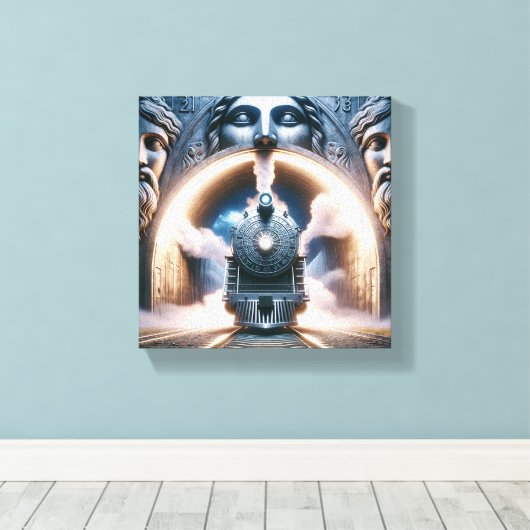 Toile Tableaux "Train" (Insitu (Plancher de Bois))