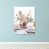 Toile Tablescape Bohème d'été (Insitu (Plancher de Bois))