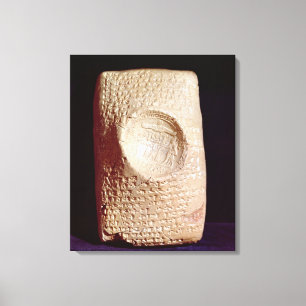 Toile Tablet avec inscription cunéiforme