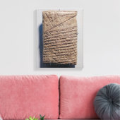 Toile Tablet avec quatorze lignes d'un texte mathématiqu (Insitu(Salon))