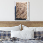 Toile Tablet avec quatorze lignes d'un texte mathématiqu (Insitu(Chambre))
