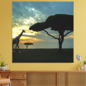 Toile Tablette africaine Safari Sunset étirée (Insitu(Salon))