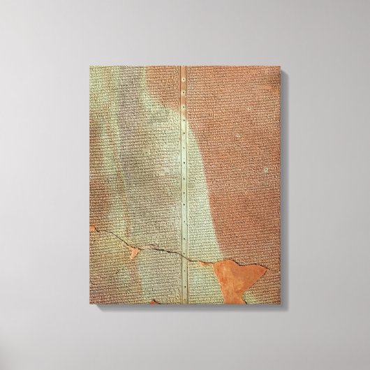 Toile Tablette avec l'histoire du roi Sargon II (Recto)