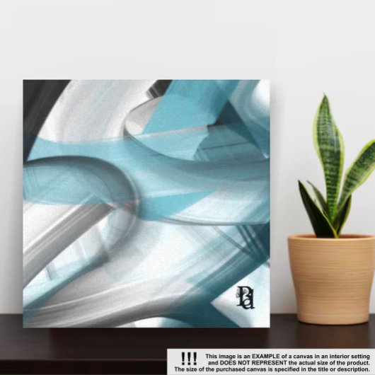 Toile Tablette d'art Abstraite de 32 x 32 pouces Tendanc