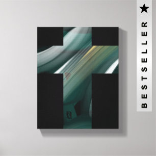 Toile Tablette d'art Abstraite de 8x10 po en mode modern