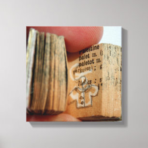 Toile Tablette de dessin de la veste de livre miniature 