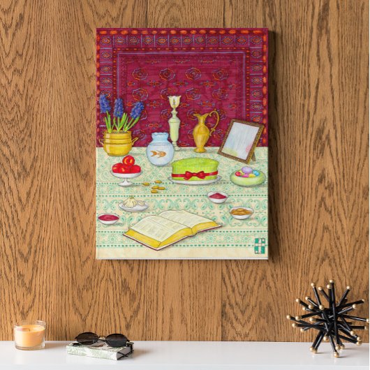 Toile Tablette Noruz Haft Sin