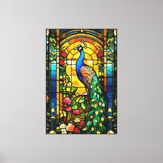 Toile Tablette Peacock étirée (Recto)