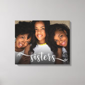 Toile Tablette photo de script Sisters Imprimer (Recto)