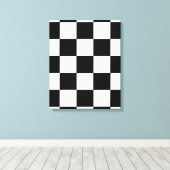 Toile Tablier en tableau noir et blanc rétro (Insitu (Plancher de Bois))