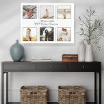 Toile Tabouret minimaliste 6 Photo 25e anniversaire Mari<br><div class="desc">Capturez les souvenirs avec ce design élégant et élégant minimaliste de six photos 25th Mariage Anniversaire. Ajoutez simplement vos photos,  les noms du couple et la date et vous avez créé un souvenir pour être chéri toute une vie.</div>