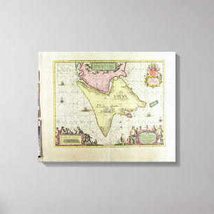 Toile Tabula Magellanica, Quatierrae del Fuego, plat 18