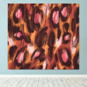 Toile Taches de léopard Motif animal africain (Insitu (Plancher de Bois))