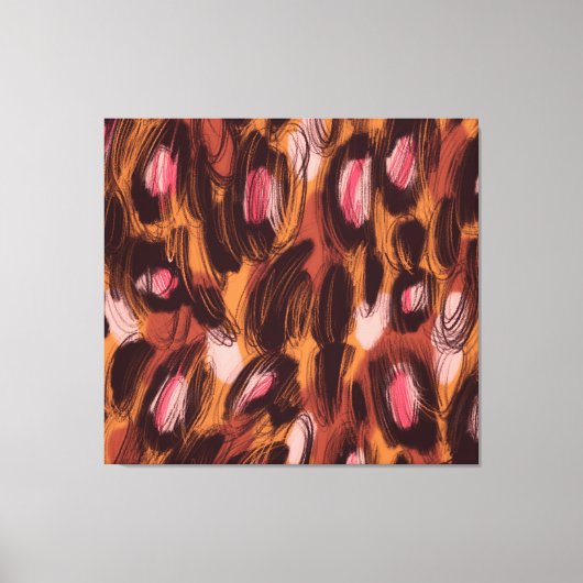 Toile Taches de léopard Motif animal africain (Recto)