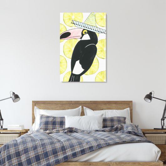 Toile Taco à propos d'amour | Toucan Sombrero (Insitu(Chambre))