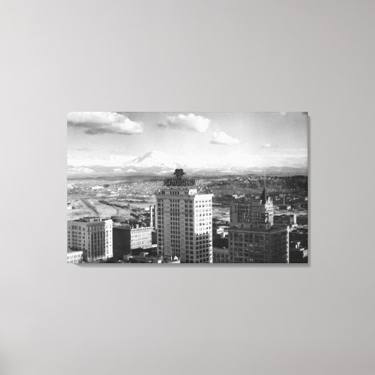 Toile Tacoma, WA Vue de Rainier des Arts Médicales (Recto)