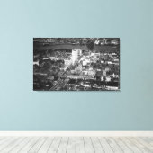 Toile Tacoma, WA Vue du quartier des affaires depuis Air (Insitu (Plancher de Bois))