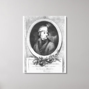 Toile Tadeusz Kosciuszko, gravé par Christiaan