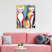 Toile Tail Tales : Aventures Abstraites De Chats (Insitu(Salon))