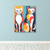Toile Tail Tales : Aventures Abstraites De Chats (Insitu (Plancher de Bois))