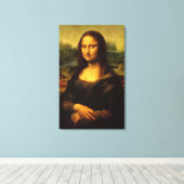 Toile Taille réelle Leonardo da Vinci Mona Lisa Imprimer (Insitu (Plancher de Bois))