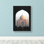 Toile Taj Mahal Lumière de Dawn Inde Architecture Photo (Insitu (Plancher de Bois))