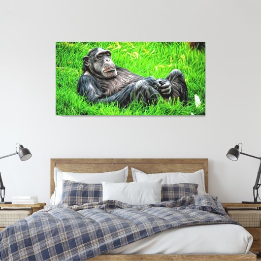 Toile Take'n It Easy Cool Chimp Unique Elegant Photo Art (Insitu(Chambre))