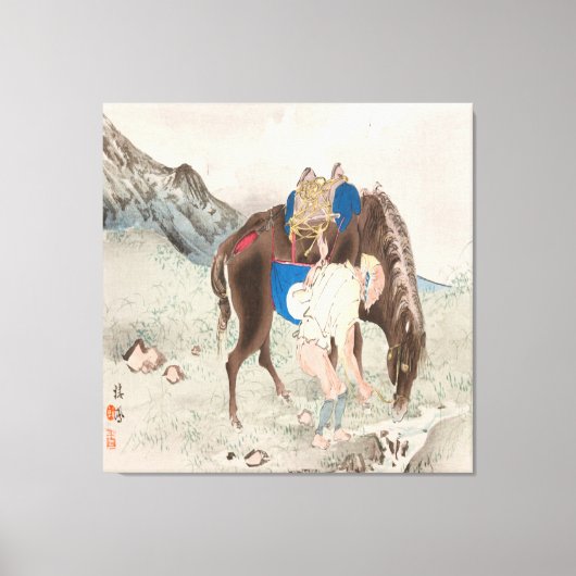 Toile Takeuchi Seiho : Seihō jū in Fuji, Pl.06 (1894) (Recto)