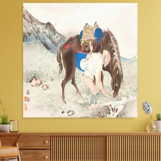 Toile Takeuchi Seiho : Seihō jū in Fuji, Pl.06 (1894) (Insitu(Salon))