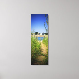 TOILE TALL PEEK OF LAKE VIEW VILLAGE PHOTO SUR CANVAS