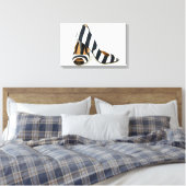 Toile talons hauts rayés sur fond blanc (Insitu(Chambre))