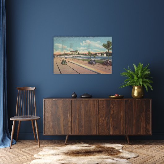 Toile Tampa, FL - Vue sur Bayshore Blvd, Bridge