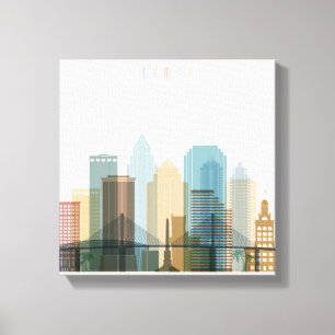 Toile Tampa, Floride   Ville Skyline