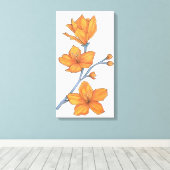 Toile Tangerine Petals (Insitu (Plancher de Bois))