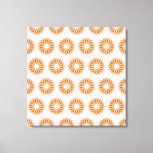 Toile Tangerine Sunburst moderne (Recto)
