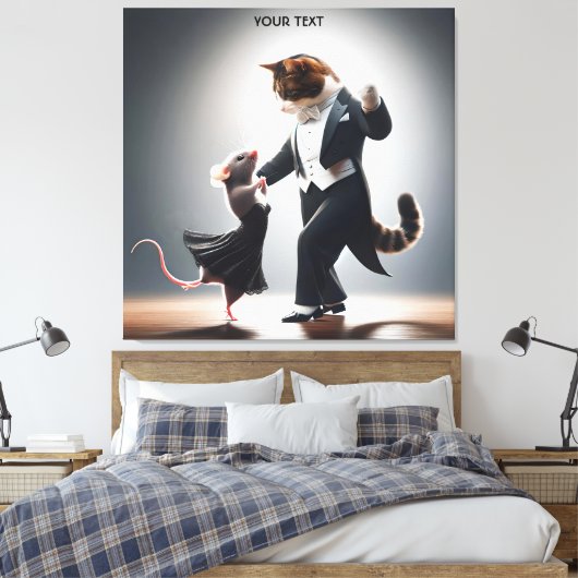 Toile Tango de la souris de chat Imaginaire (Insitu(Chambre))