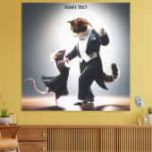 Toile Tango de la souris de chat Imaginaire (Insitu(Salon))