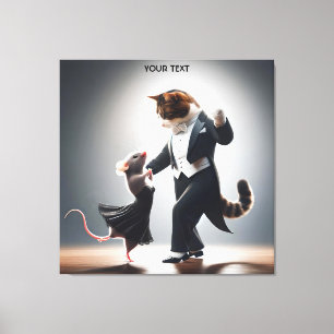Toile Tango de la souris de chat Imaginaire