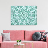 Toile Tantalisation en turquoise (Insitu(Salon))