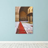 Toile Tapis de prières menant à la mosquée islamique, Le (Insitu (Plancher de Bois))
